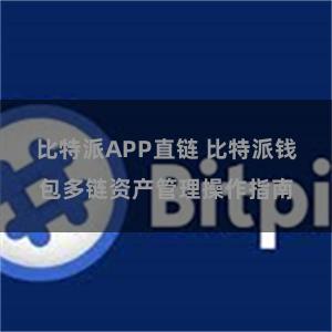 比特派APP直链 比特派钱包多链资产管理操作指南