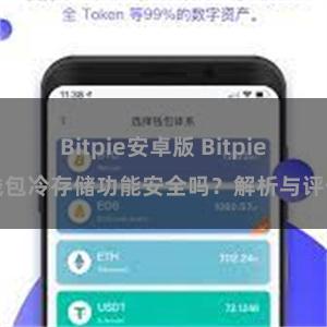 Bitpie安卓版 Bitpie钱包冷存储功能安全吗？解析与评估