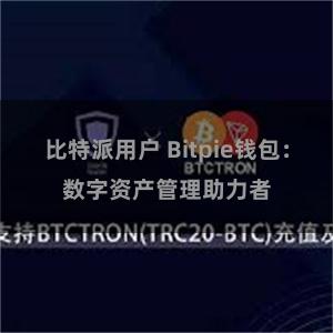 比特派用户 Bitpie钱包：数字资产管理助力者