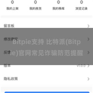 Bitpie支持 比特派(Bitpie)官网常见诈骗防范提醒