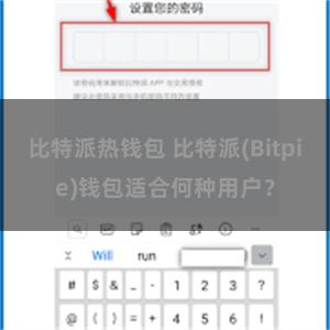 比特派热钱包 比特派(Bitpie)钱包适合何种用户？