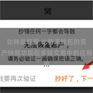 比特派轻量 比特派钱包的资产快照功能在多链交易中的应用