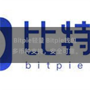 Bitpie轻量 Bitpie钱包多币种支持，安全可靠。