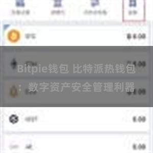 Bitpie钱包 比特派热钱包：数字资产安全管理利器